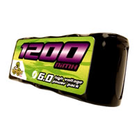 6v 1200mah Ni-MH receiver battery pack