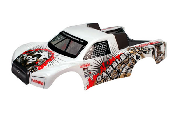 Venom&nbsp;Gambler Short Course Bodyshell - White