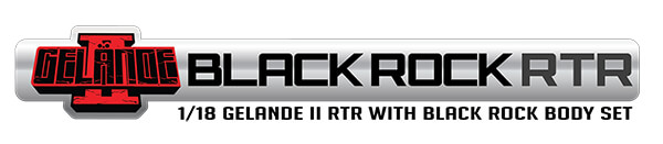 RC4WD 1/18 GELANDE II RTR W/ BLACK ROCK BODY SET (ORANGE)