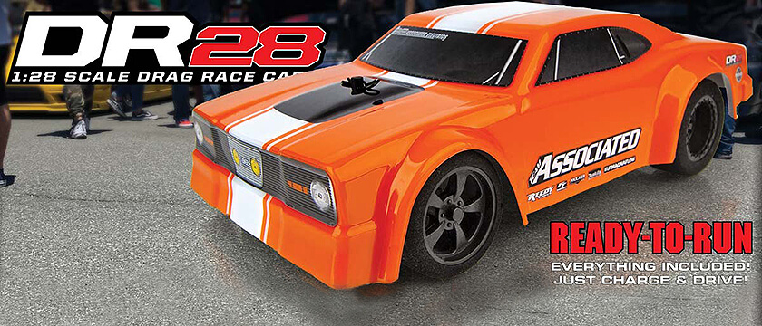 TEAM ASSOCIATED QUALIFIER SERIES DR28 1:28 DRAG RACE CAR