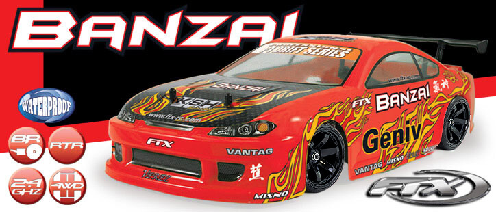 Coche RC Drift FTX BANZAI 1/10 (Brushed)