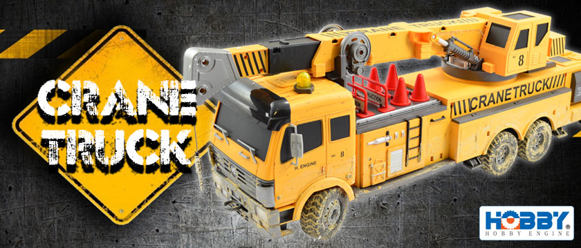 HOBBY ENGINE PREMIUM LABEL DIGITAL CRANE TRUCK