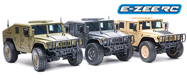 NEW FROM E-ZEE RC - THE 1/16 4WD HUMMER MILITARY TRUCK