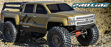 NEW! PROLINE CHEVROLET SILVERADO CLEAR BODY CRAWLER 