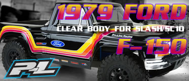 PROLINE 1979 FORD F-150 RACE CLEAR BODY FOR SLASH/SC10