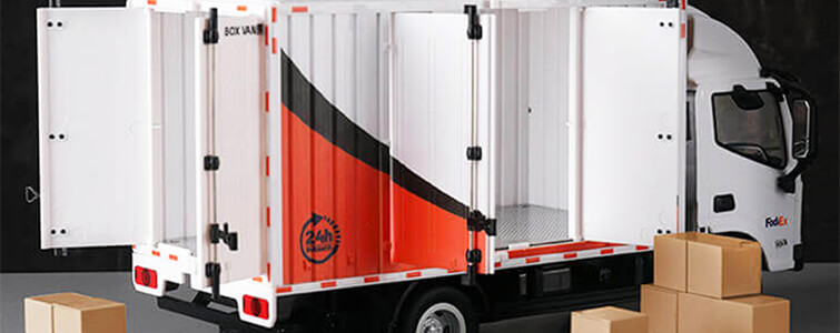 HUINA 1/18TH 2.4G 12 CHANNEL RC DELIVERY TRUCK