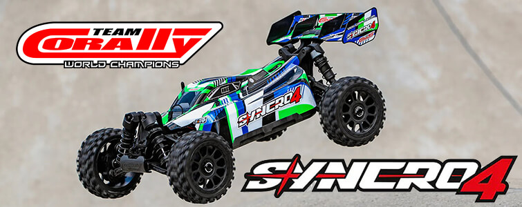 New! Corally Syncro-4 Brushless Basher! 4S & RTR