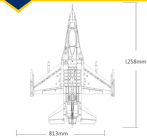 FMS Yak 130 V2 Dimensions