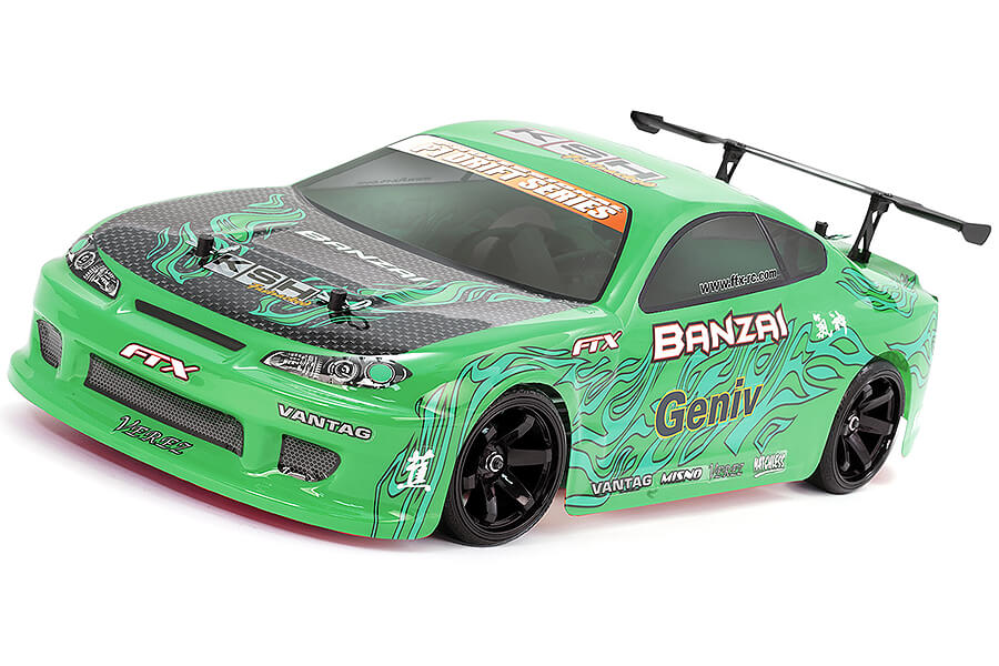 FTX Banzai 1/10th Scale 4WD RTR RC Car Brushed Electric Street Drift Car -  Red FTX5529