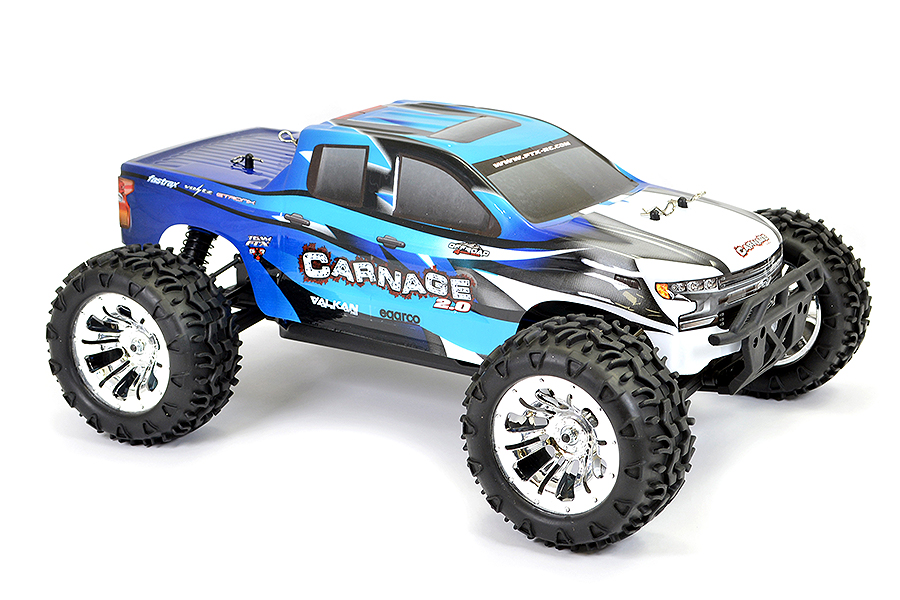 brushed FTX CARNAGE 2.0 BLUE PRINTED BODY SHELL FTX6345B 