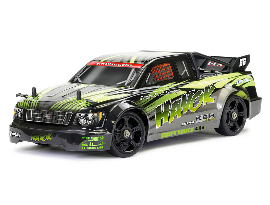 FTX Havok 1/14 4Wd Drift Truck - Neon Yellow FTX5597YL