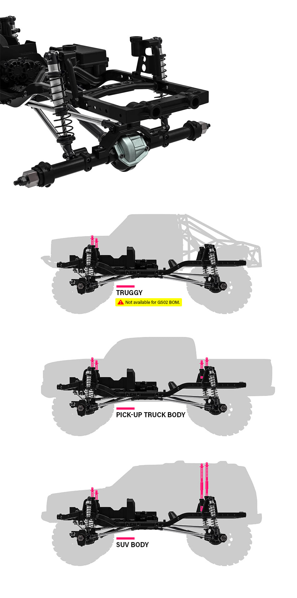 Bastidor de choque traseiro