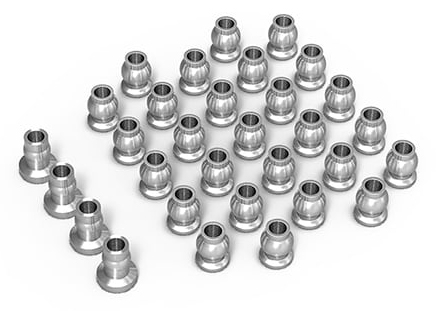 Conjunto de esferas de alumínio para chassi G502 (prata)
