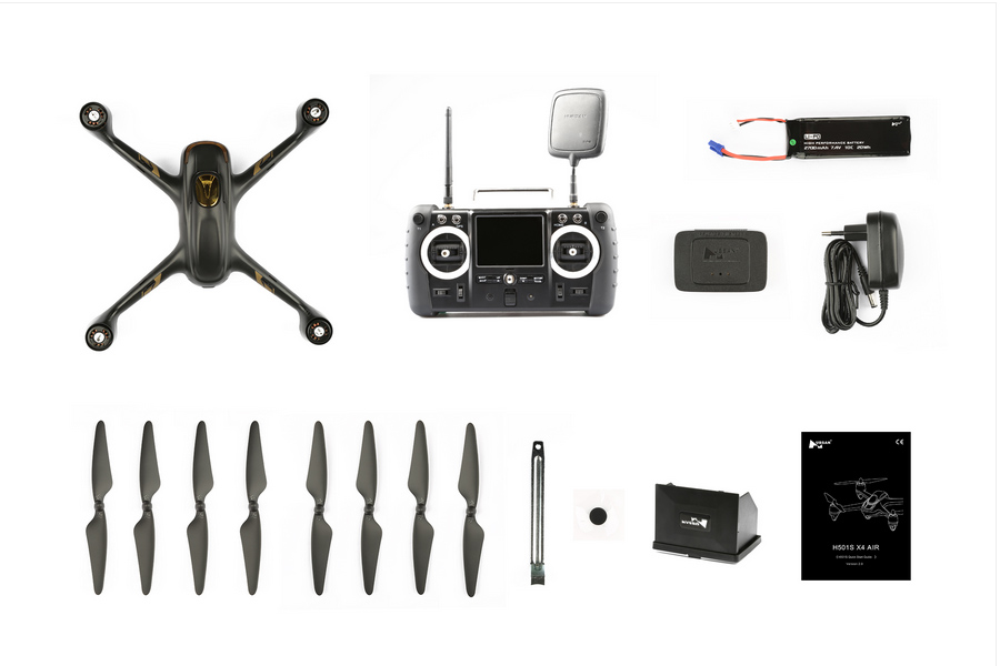 HUBSAN BLACK 501S X4 FPV W/GPS 1080P, 1KEY, FOLLOW, HIGH ED TX #H501S-HIGH