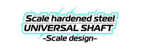 GMADE - JUNFAC SCALE AXIAL SCX10 II 4WD UNIV. SHAFT HARDENED STEEL LOGO