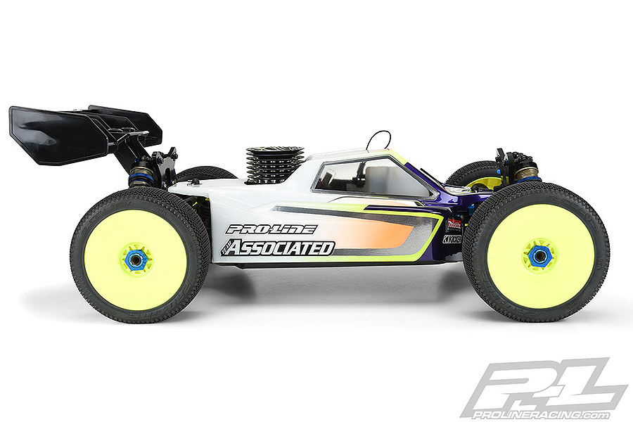 PROLINE AXIS CLEAR BODY FOR AE RC8B3.2/RC8B3.2E (LCG BATT) PL355400