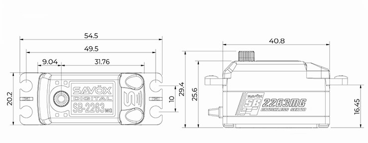 SAV-SB2263MG Size
