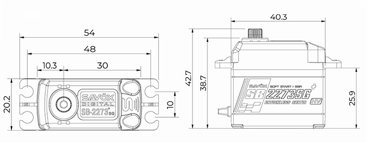 SAV-SB2273SG+ Size