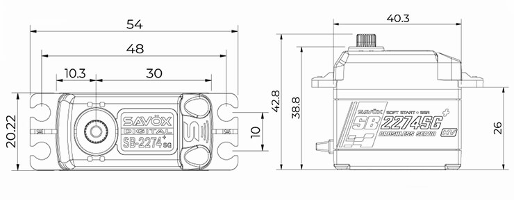 SAV-SB2274SG+ Size