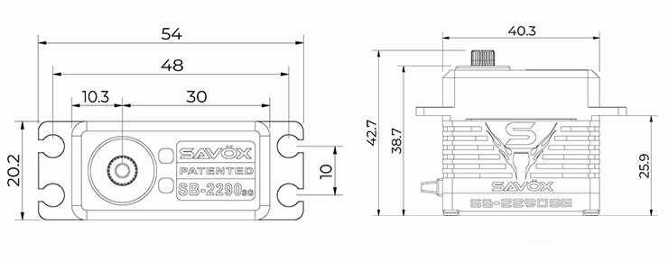 SAV-SB2290SG Size