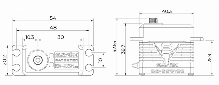 SAV-SB2291SG Size