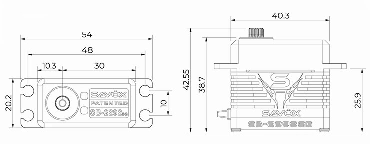 SAV-SB2292SG Size