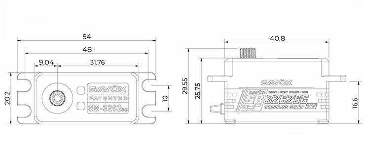 SAV-SB3262SG Size