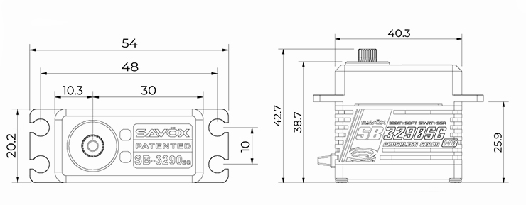 SAV-SB3290SG Size
