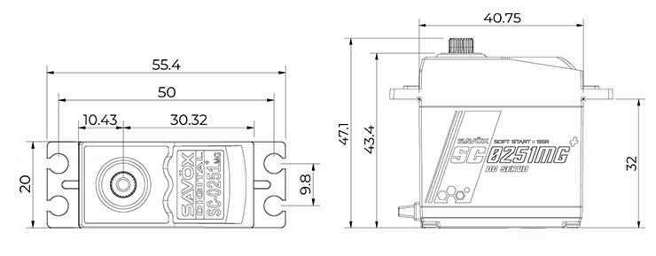 SAV-SC0251MG+ Size