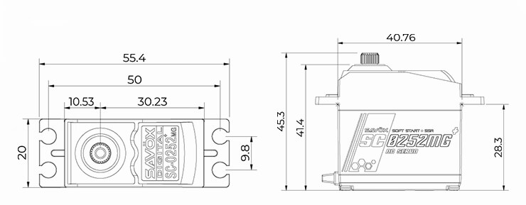 SAV-SC0252MG+ Size