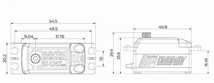 SAV-SC1252MG+ Size