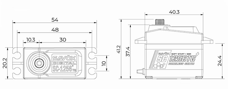 SAV-SC1256TG+ Size