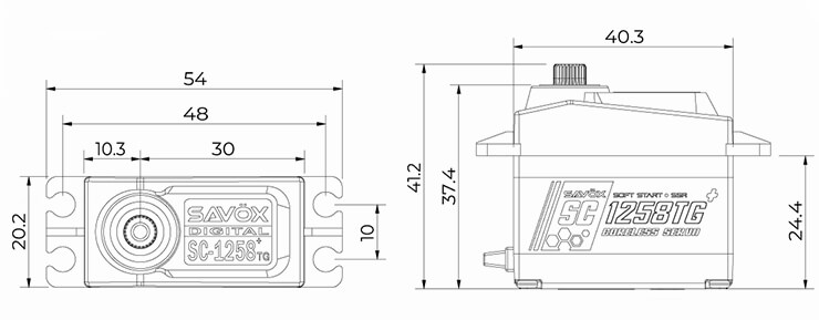 SAV-SC1258TGB+ Size