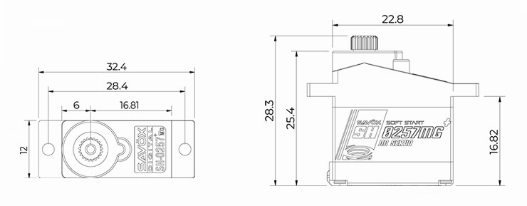 SAV-SH0257MG+ Size