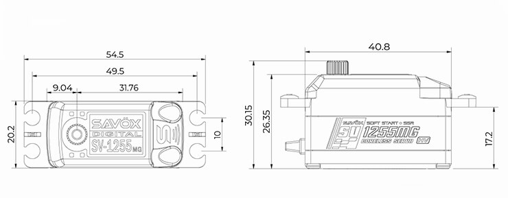 SAV-SV1255MG Size