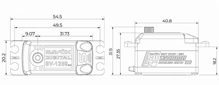 SAV-SV1259MG Size