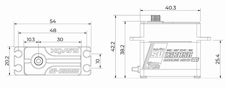 SAV-SV1280SG+ Size