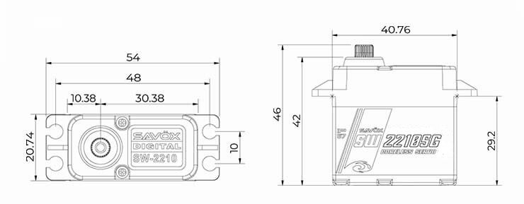 SAV-SW2210SG Size