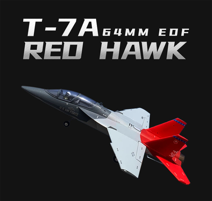 X Fly 64mm T 7a Red Hawk Edf Jet 750mm W O Tx Rx Batt