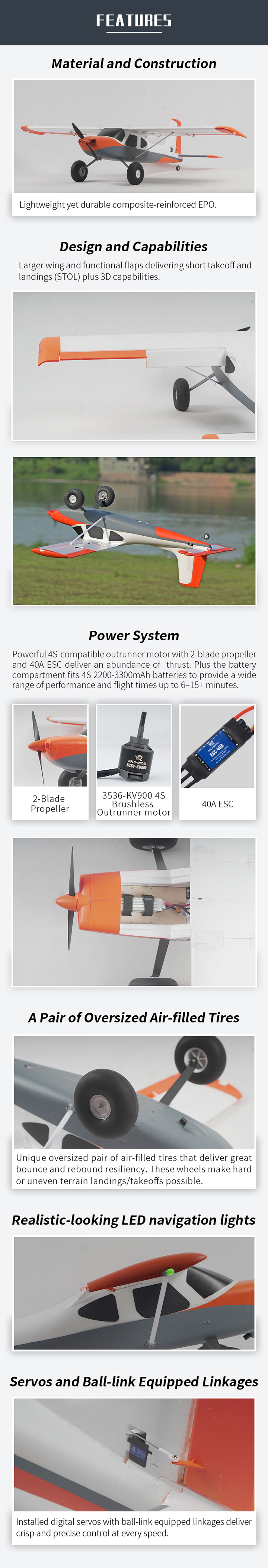 Xfly Tasman Bush Trainer 1500mm Wingspan W O Tx Rx Batt Xf106p