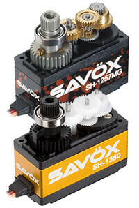 Savox metal or plastic servo gears